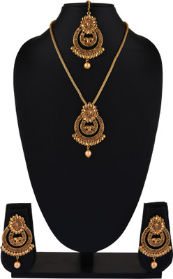 Padmavati Alloy Gold-plated Gold Jewellery Set(Pack of 1)
