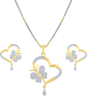 anjni creation Brass Gold Jewellery Set(Pack of 1)