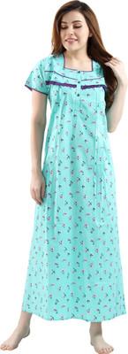 AV2 Women Nighty(Light Blue)