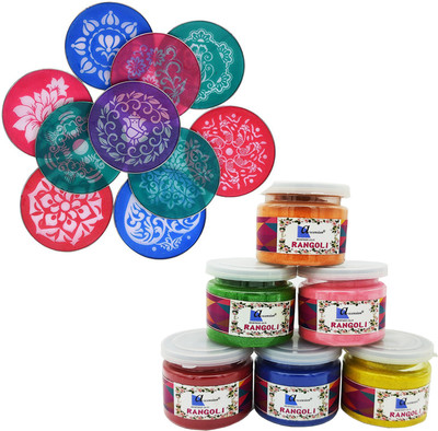 Ascension Pack of 2 Rangoli Powder(Multicolor)