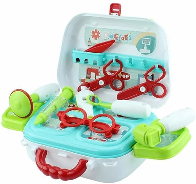 AMSTORE Carry Along Doctor Set Doctor's Case Role Play Educational Toy Kids Pretending Doctor's Medical Playing