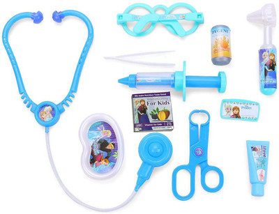 Crazy Toys Doctor set for kids of age 4 to 8 years (10 Pieces )| Premium quality , certified as EN 71 European standard safe for child , Sports indoor toys for kids ,Doct
