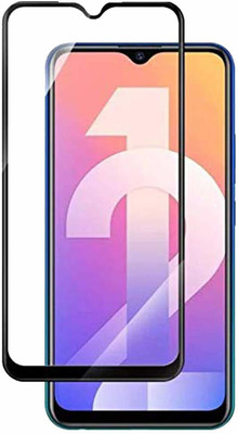 DropFit Edge To Edge Tempered Glass for Vivo Y17(Pack of 1)