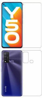 PR SMART Front and Back Tempered Glass for Vivo Y50(Pack of 2)