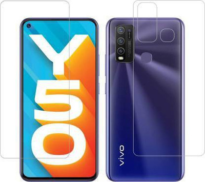 PR SMART Front and Back Tempered Glass for Vivo Y50(Pack of 2)