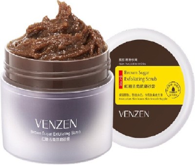 Venzen Brown Sugar Deep Exfoliator Gel Scrub Smooth Moisturizing Skin Care Whitening Face Cream anti Aging Repair Face Exfoliator  Scrub(100 g)