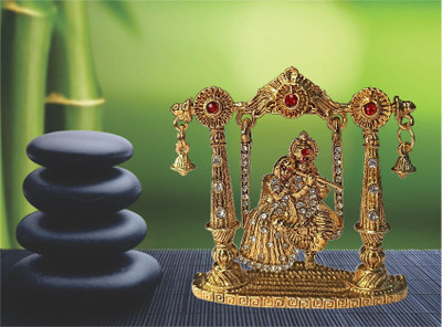 Flipkart SmartBuy Decorative Showpiece  -  7 cm(Brass, Gold)