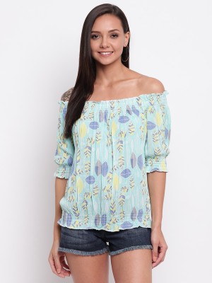 MAYRA Casual 3/4 Sleeve Printed Women Multicolor Top