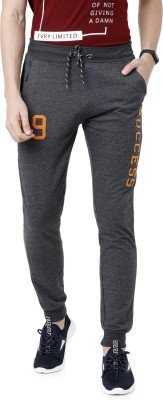 ARDEUR Solid Men Grey Track Pants