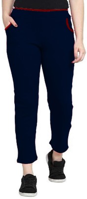 VEDANSH ENTERPRISES Solid Women Dark Blue Track Pants