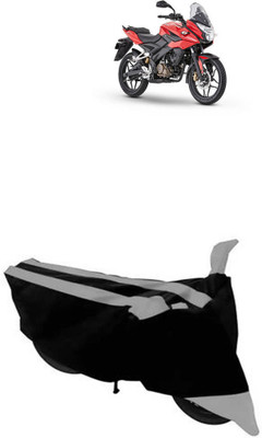 RONISH Waterproof Two Wheeler Cover for Bajaj(Pulsar AS 150, Black, Silver)