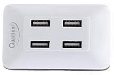 QUANTUM Q 6633 4-PORT USB 2.0 HUB Q6633 4-PORT USB 2.0 HUB USB Hub(White)