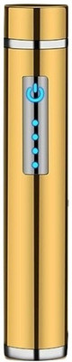 GREYFIRE USB Rechargeable Mini Double Arc Plasma Windproof Cigarette Lighter(Gold)