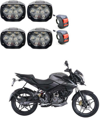APICAL LGHT9LED141 Fog Lamp Motorbike LED (24 V, 15 W)(Universal For Bike, Pack of 4)
