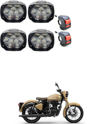APICAL APCL278 Fog Lamp Motorbike LED (24 V, 15 W)(Universal For Bike, Pack of 4)