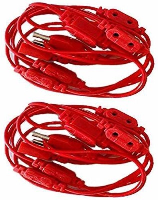 DIYtronics 2 Pcs 10+1 Decorative Lighting Multi Female Plug Jointer For jointer Jointer Wire Connector(Red, Pack of 2)