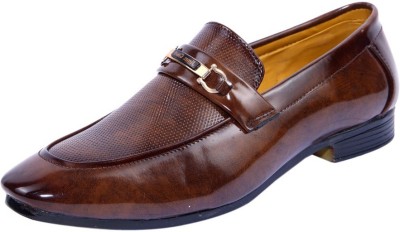 DAMOGI Damogi Stylish Partywear Casual loafers Loafers For Men(Tan)