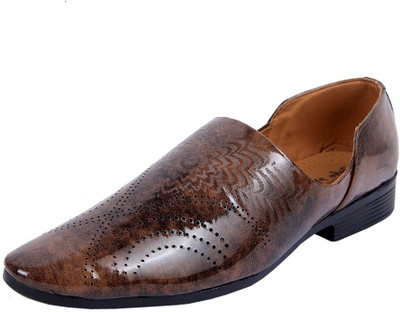 DAMOGI Mojaris For Men(Tan , 10)