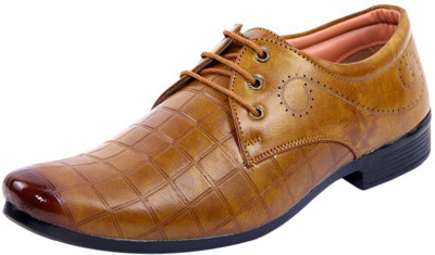 DAMOGI Derby For Men(Beige , 10)
