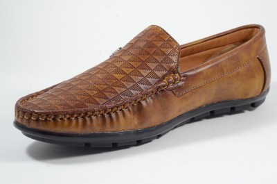 DAMOGI Loafers For Men(Tan , 10)