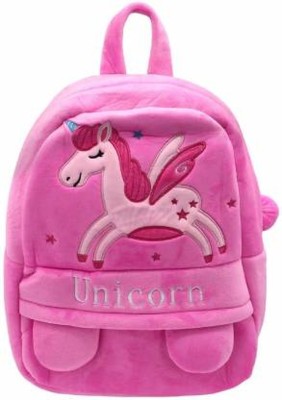 Marissa Fashionable Soft Material School Bag For Kids Plush Backpack Cartoon Toy | Children's Gifts Boy/Girl/Baby/ Decor School Bag For Kids(Age 2 to 6 Year) 5 L Backpack(Pink)