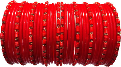 sandeep Glass Bangle Set(Pack of 34)