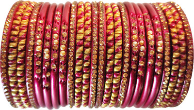 555 BABA LAHTHI Lac Bangle Set(Pack of 24)