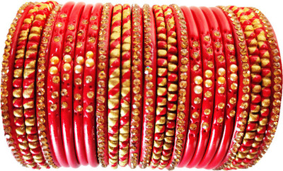555 BABA LAHTHI Lac Bangle Set(Pack of 24)