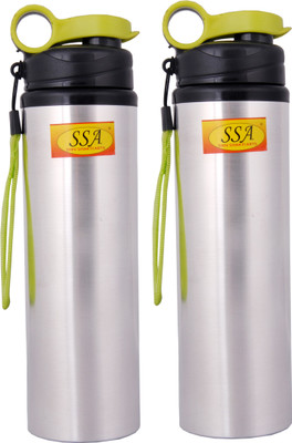 Shivshakti Arts 750 ml Steel Sipper(Pack of 2, Green)