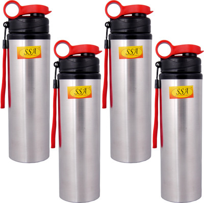 Shivshakti Arts 750 ml Steel Sipper(Pack of 4, Red)