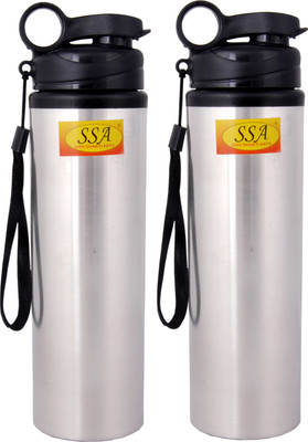 Shivshakti Arts 750 ml Steel Sipper(Pack of 2, Silver)