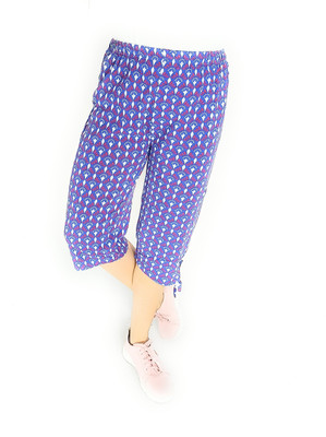 Garima Fashion Women Blue, Light Blue Capri