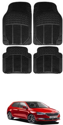 RONISH Rubber Standard Mat For  Skoda Fabia(Black)