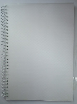 SHARMA BUSINESS spiral A4 Notebook unrulled 100 Pages(White)