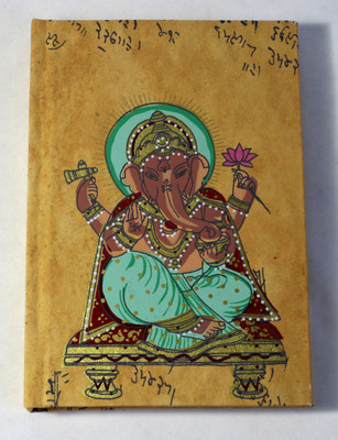 Camlon Exports Handmade A6 Diary Unruled 96 Pages(Gold)