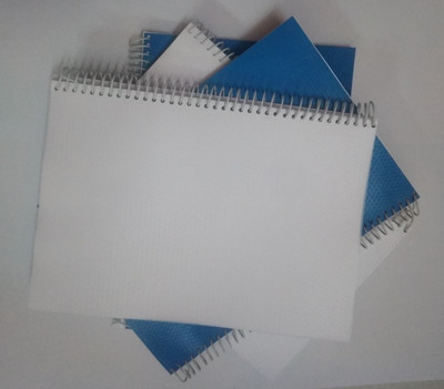 SHARMA BUSINESS spiral A4 Notebook unrulled 200 Pages(White, Pack of 4)