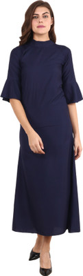 Shyammc Women Gown Blue Maxi/Full Length Dress