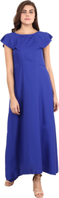 Shyammc Women Gown Blue Maxi/Full Length Dress
