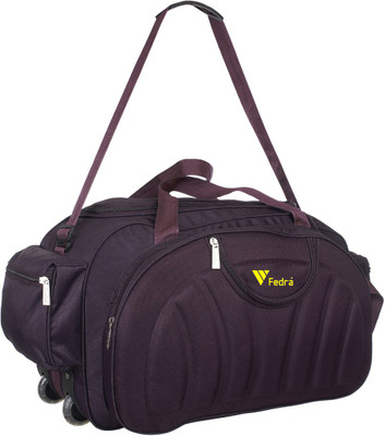 FEDRA (Expandable) (Expandable) Havy Duty Polyester Lightweight Strolley Bag Duffel With Wheels (Strolley)