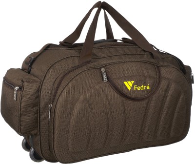 FEDRA (Expandable) Havy Duty Polyester Lightweight Strolley Bag Duffel With Wheels (Strolley)