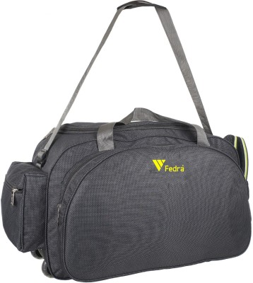 FEDRA (Expandable) (Expandable) Havy Duty Polyester Lightweight Strolley Bag Duffel With Wheels (Strolley)