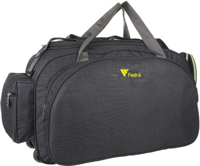 FEDRA (Expandable) Havy Duty Polyester Lightweight Strolley Bag Duffel With Wheels (Strolley)