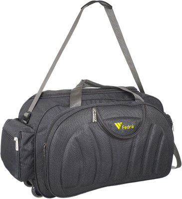 FEDRA (Expandable) (Expandable) Havy Duty Polyester Lightweight Strolley Bag Duffel With Wheels (Strolley)