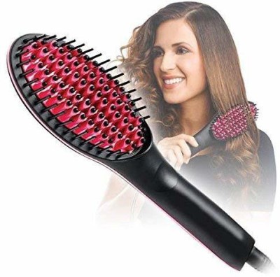 Fitaza Hair Straighteners Simply Straight Hair Straightner Black (Brush Style) Hair Straightener Brush(Black)