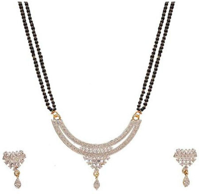 Shineher Alloy Silver Silver, Black Jewellery Set(Pack of 1)