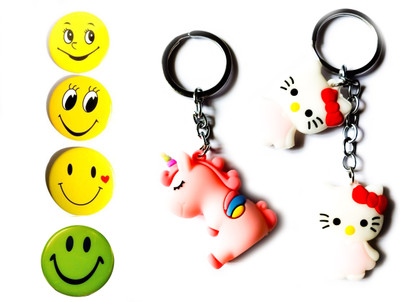 ShopTop beautiful keychain for your loved ones with badge Key Chain