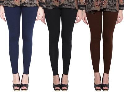 Clarita Ankle Length Ethnic Wear Legging(Dark Blue, Black, Brown, Solid)