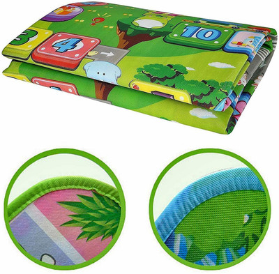 ocean count PP (Polypropylene) Baby Play Mat(Green, Free)