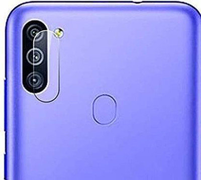 Dhavals Shoppe Back Camera Lens Glass Protector for 9H Hardness Flash Cut Tempered Glass Compatible with Samsung Galaxy M11(Pack of: 1)