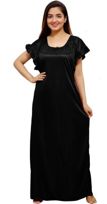 KV2 Women Nighty(Black)